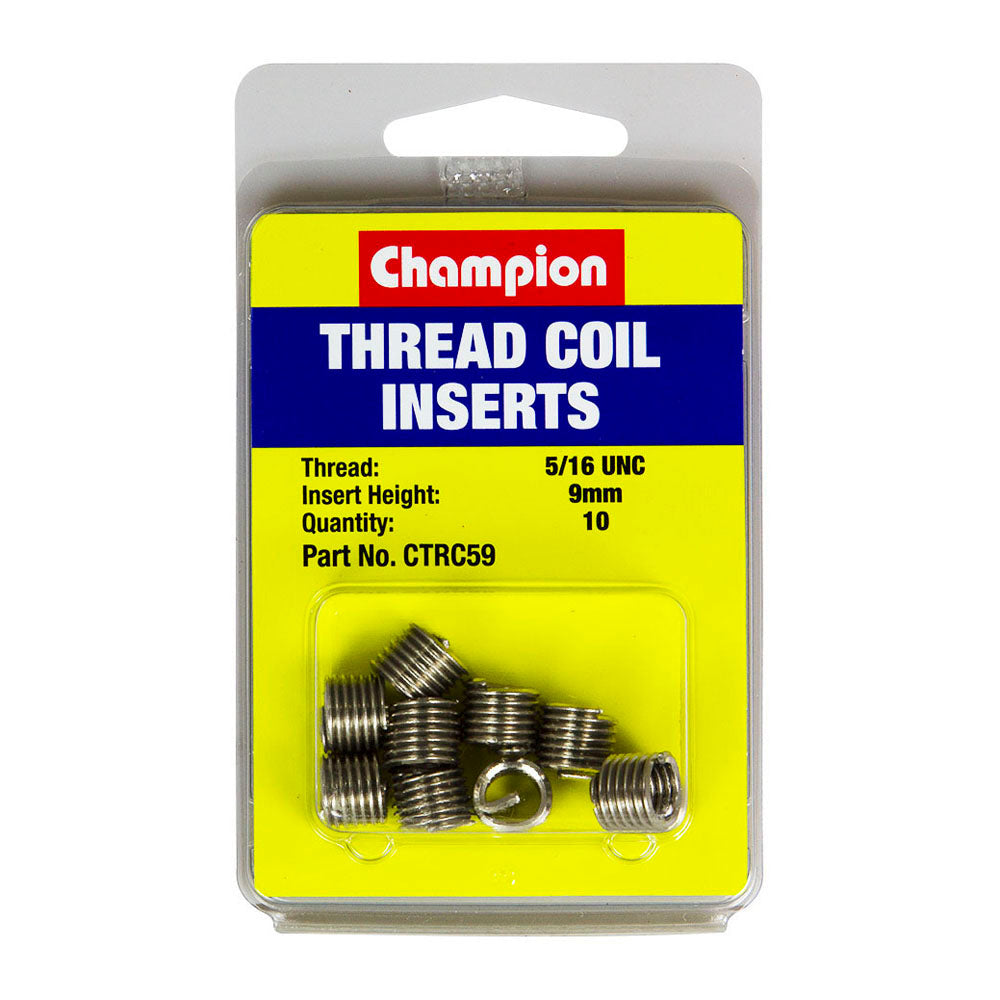 Champion 5/16In Unc X 9Mm Thread Insert Refills -10Pk