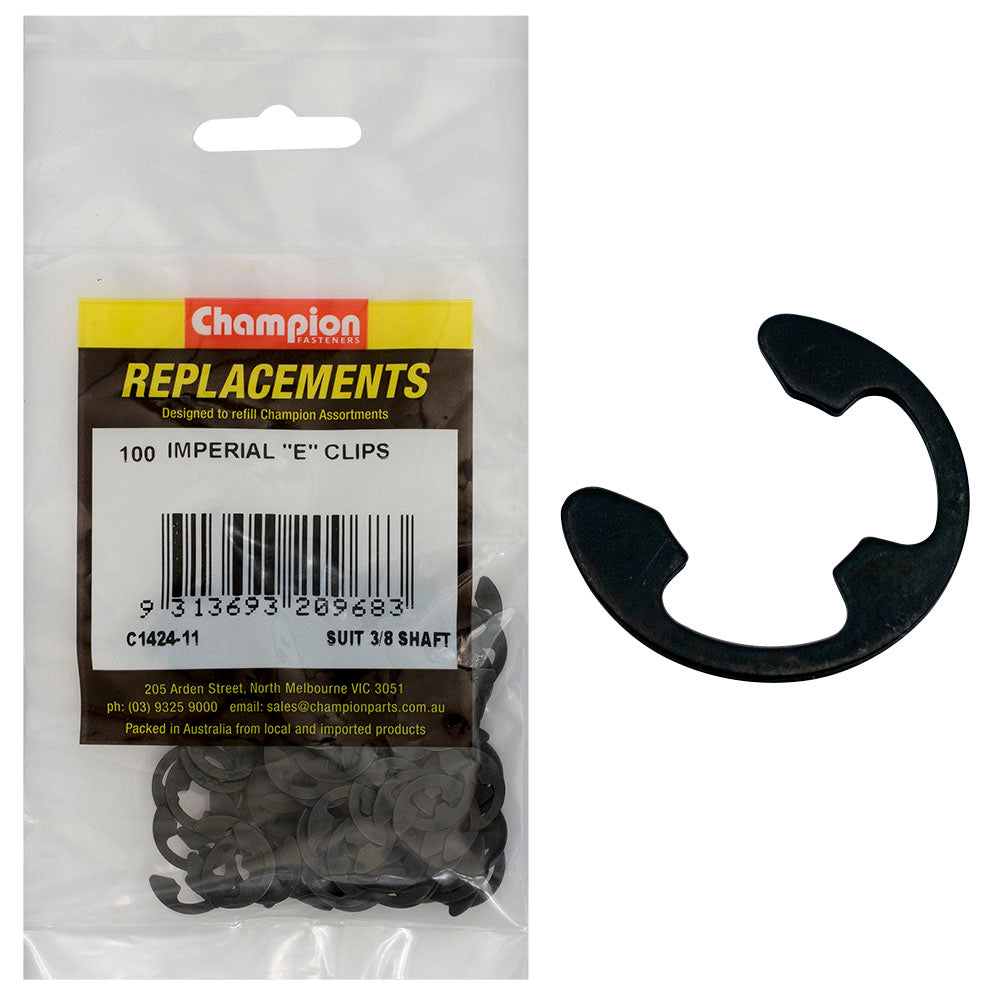 Champion E-Clip Suit 3/8 Shaft -100Pk