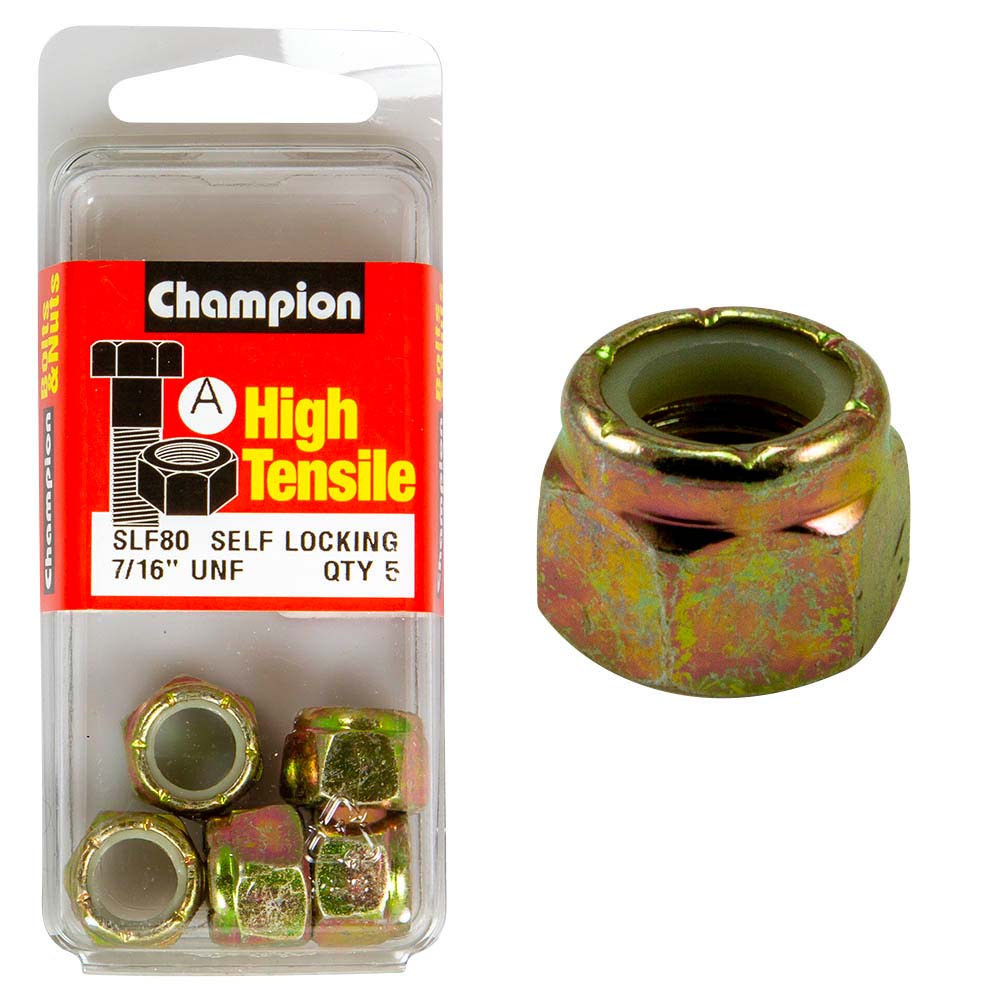 Champion Nyloc Nut Unf 7/16In (A) - Gr5