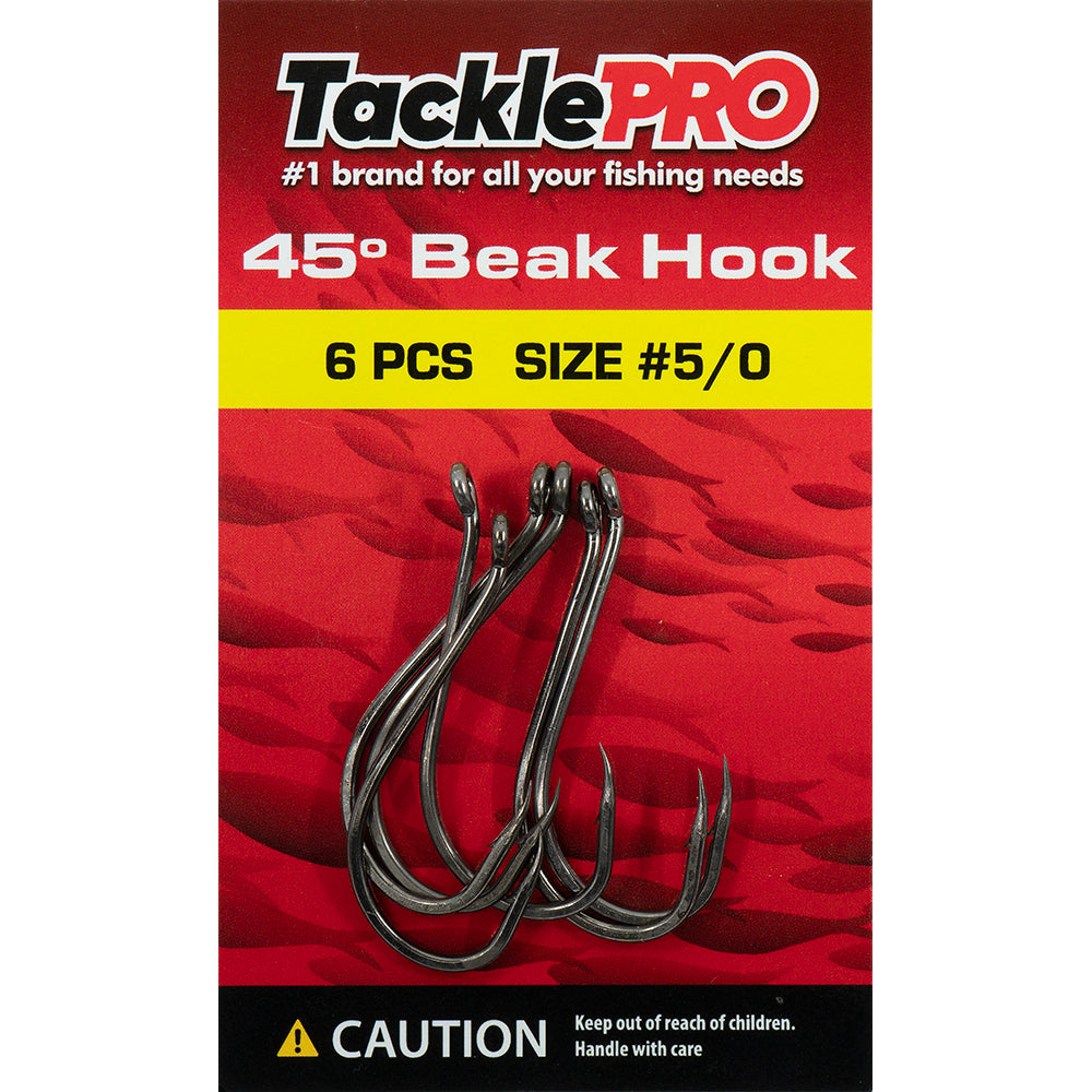 Tacklepro 45Deg. Beak Hook #5/0 - 6Pc