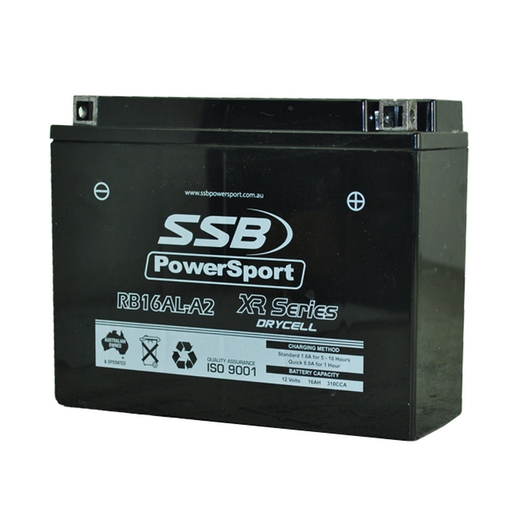 Motorcycle And Powersports Battery (Yb16Al-A2) Agm 12V 16Ah 310Cca By Ssb High Performance