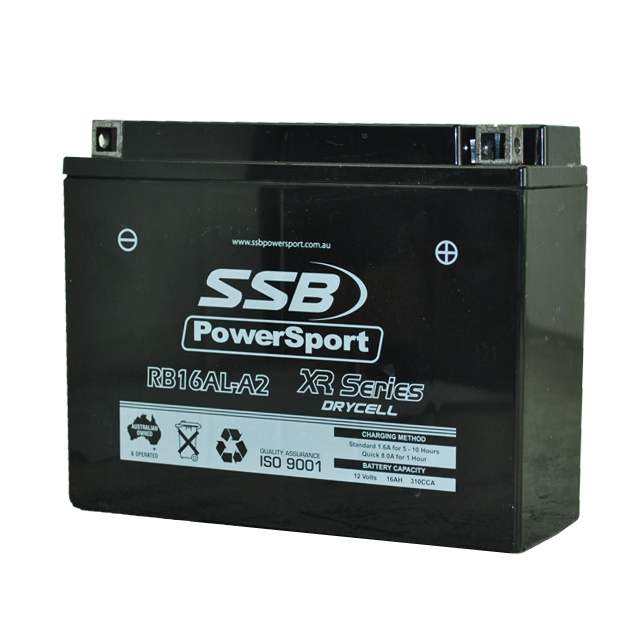 Motorcycle And Powersports Battery (Yb16Al-A2) Agm 12V 16Ah 310Cca By Ssb High Performance