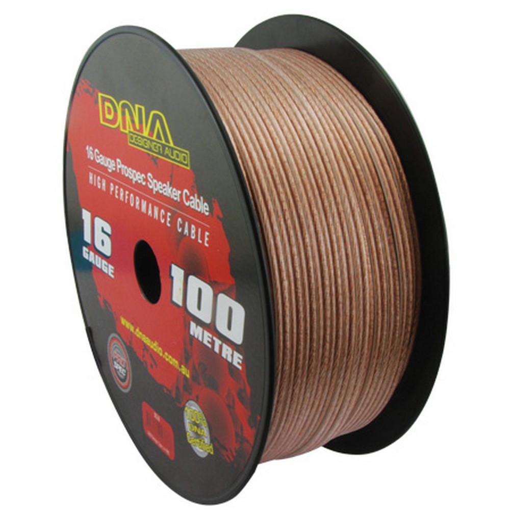 Dna Cable 16 Gauge  Speaker Cable Transucent 100Mtr