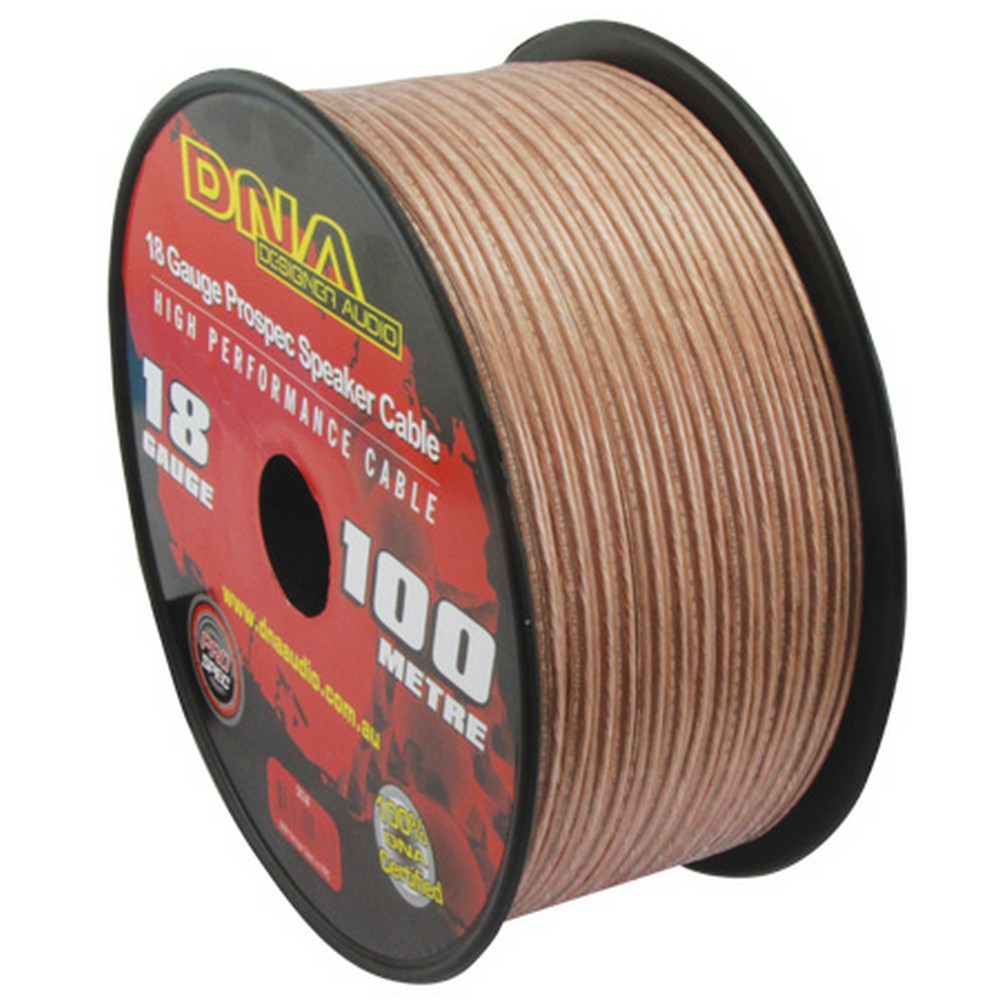 Dna Cable 18 Gauge Speaker Cable Transucent 100Mtr