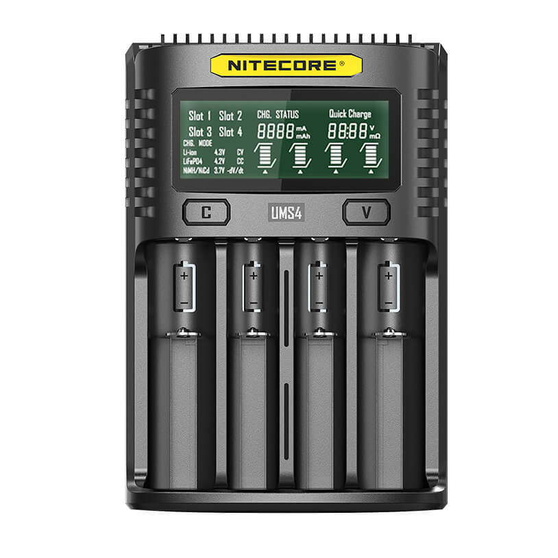 Nitecore Intelligent Battery Charger Usb Four Slot Superb Charger