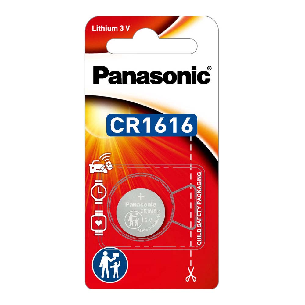 Panasonic 3V Lithium Coin Cell Battery (16Mm X 1.6Mm) - 1Pk