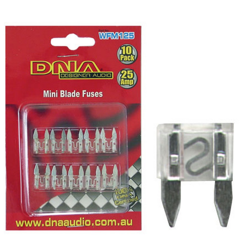 Blade Fuses Mini 25 Amp Fuse Atm (10 Pack)