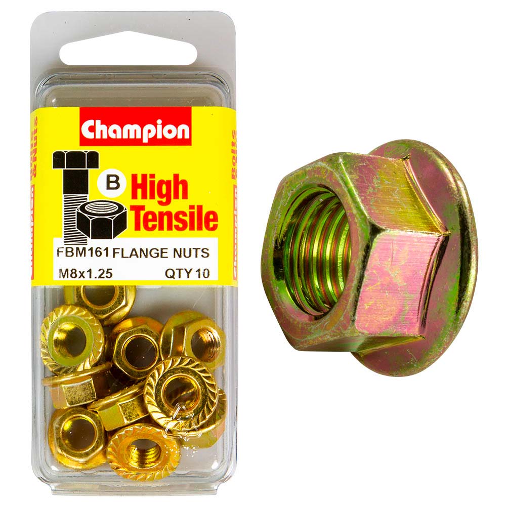 Champion Flange Nut M8 X 1.25 (B) - Gr8.8