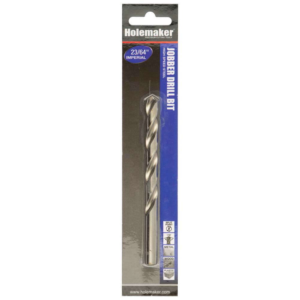 Holemaker Jobber Drill 23/64In - 1Pc (Carded)