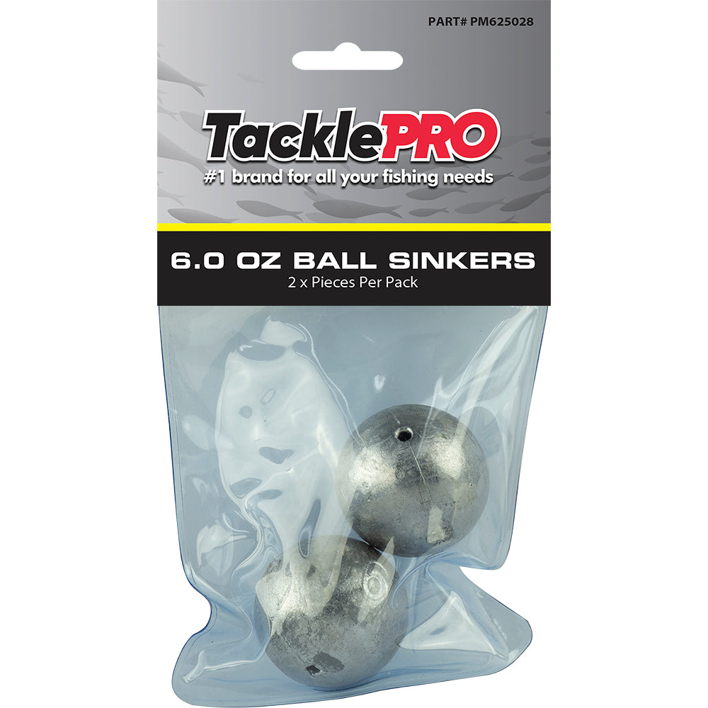 Tacklepro Ball Sinker 6.0Oz - 2Pc