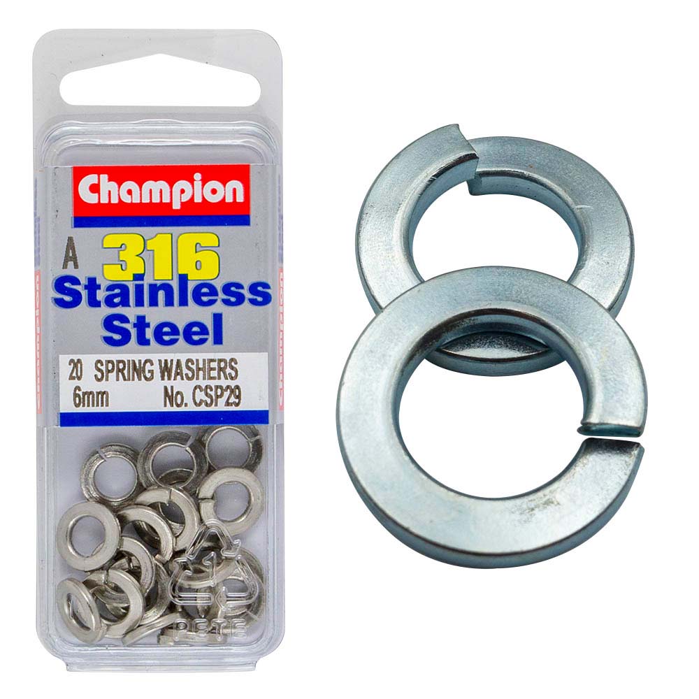 Champion 316/A4 M6 Spring Washer (A)