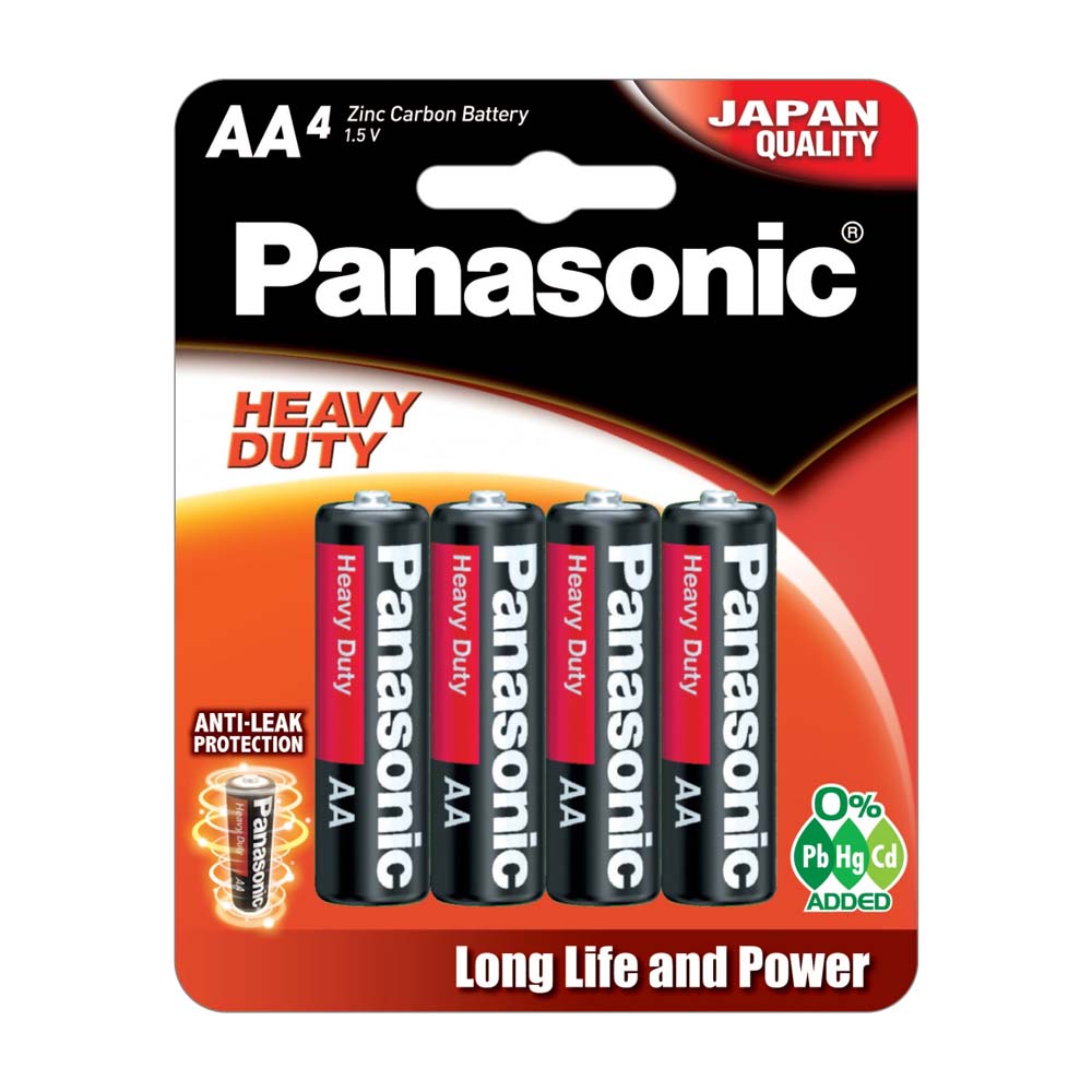 Panasonic Aa Battery Heavy Duty (4Pk)