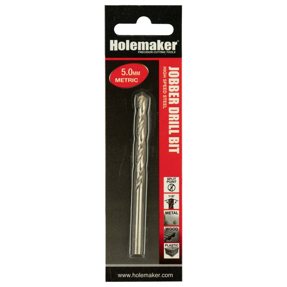 Holemaker Jobber Drill 5.0Mm - 1Pc (Carded)