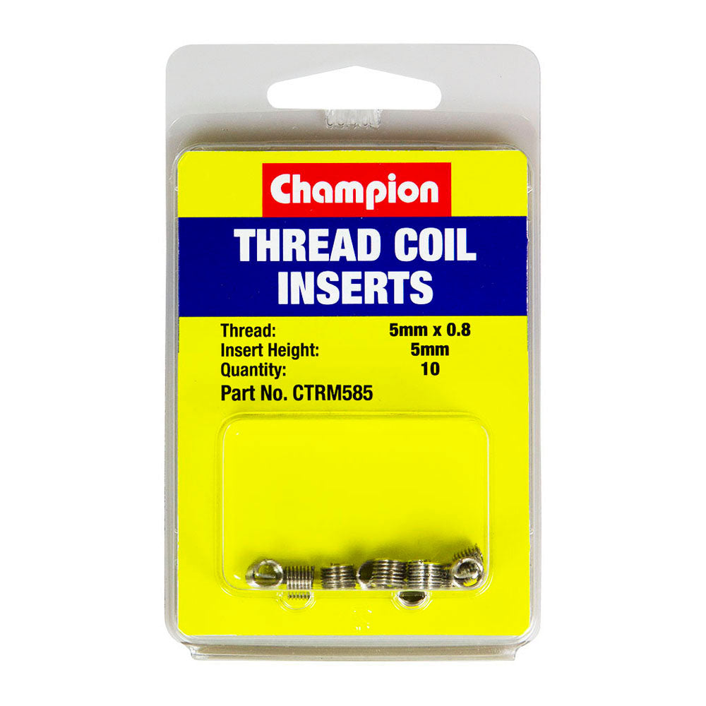 Champion M5 X 0.8 X 5Mm Thread Insert Refills -10Pk