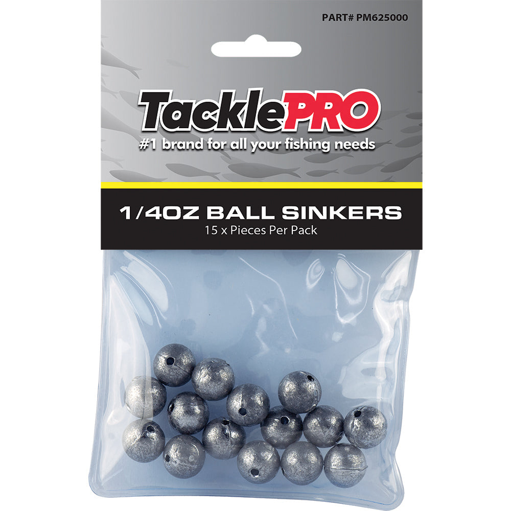Tacklepro Ball Sinker 1/4Oz - 15Pc