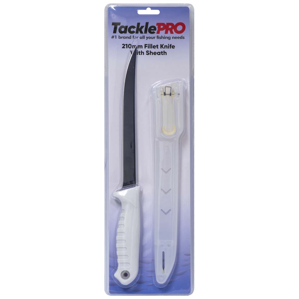 Tacklepro 8In Fillet Knife With Sheath - 210Mm