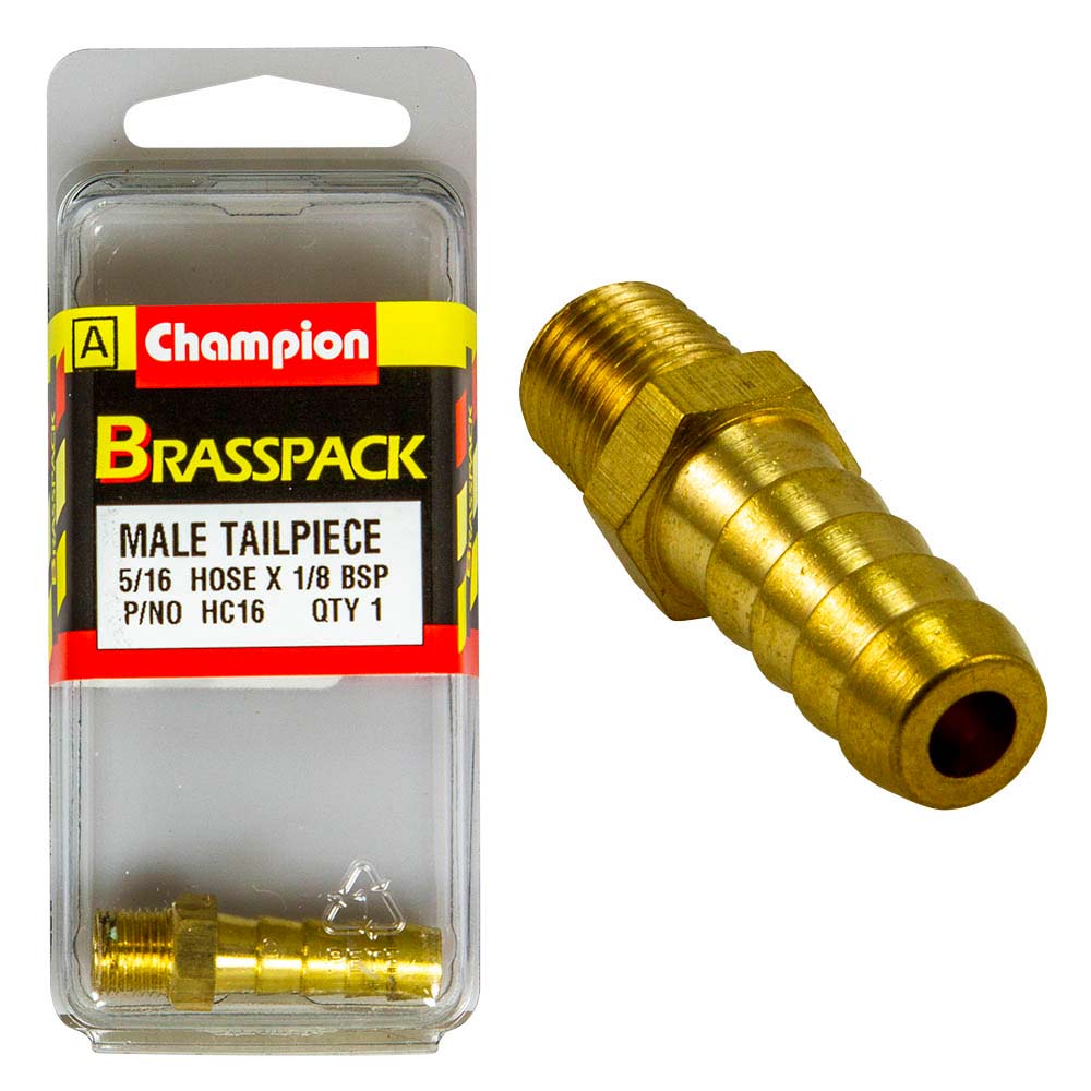 Champion Brass 5/16In X 1/8In Male Hose Barb