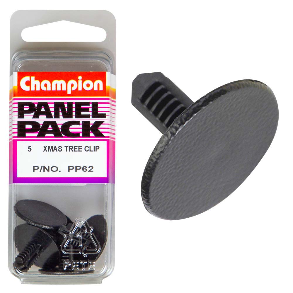 Champion Xmas Tree Clip Black 20.8Mm Hd X 13.5Mm -5Pk